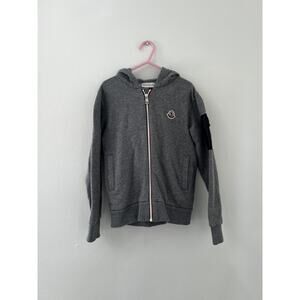 Authentic Moncler Kids Zip Hoodie gray Size 8 years 130cm Children 8y Jacket